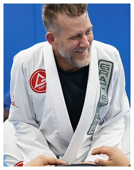 Adult in a Brazilian Jiu Jitsu class