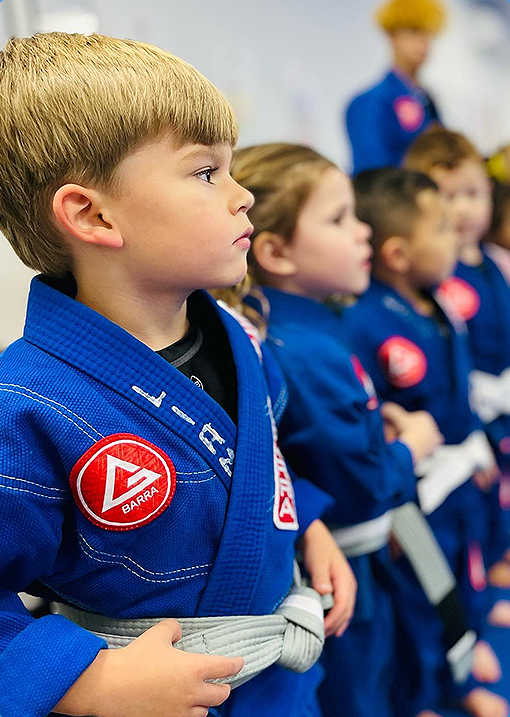 small kids in Brazilian Jiu Jitsu Class