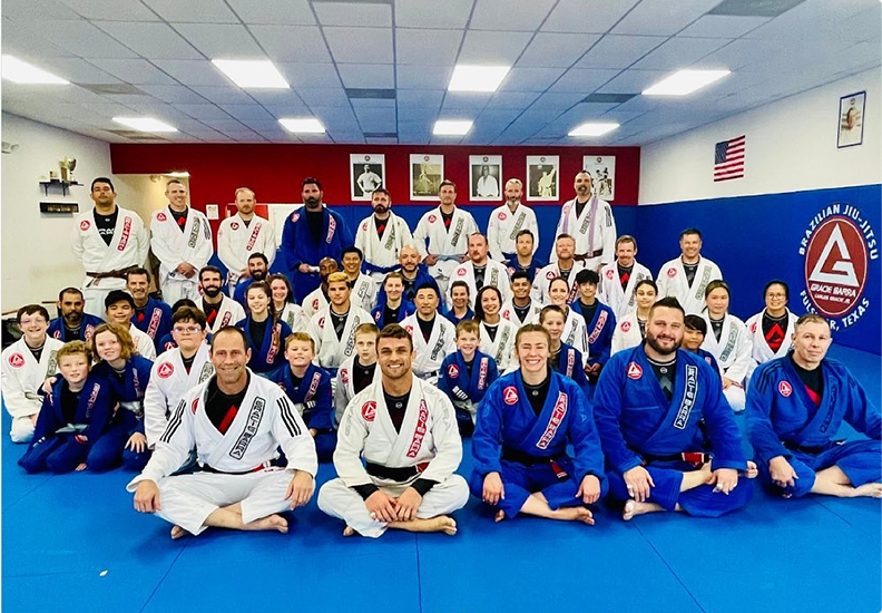Gracie Barra Fulshear students and teachers in a photo